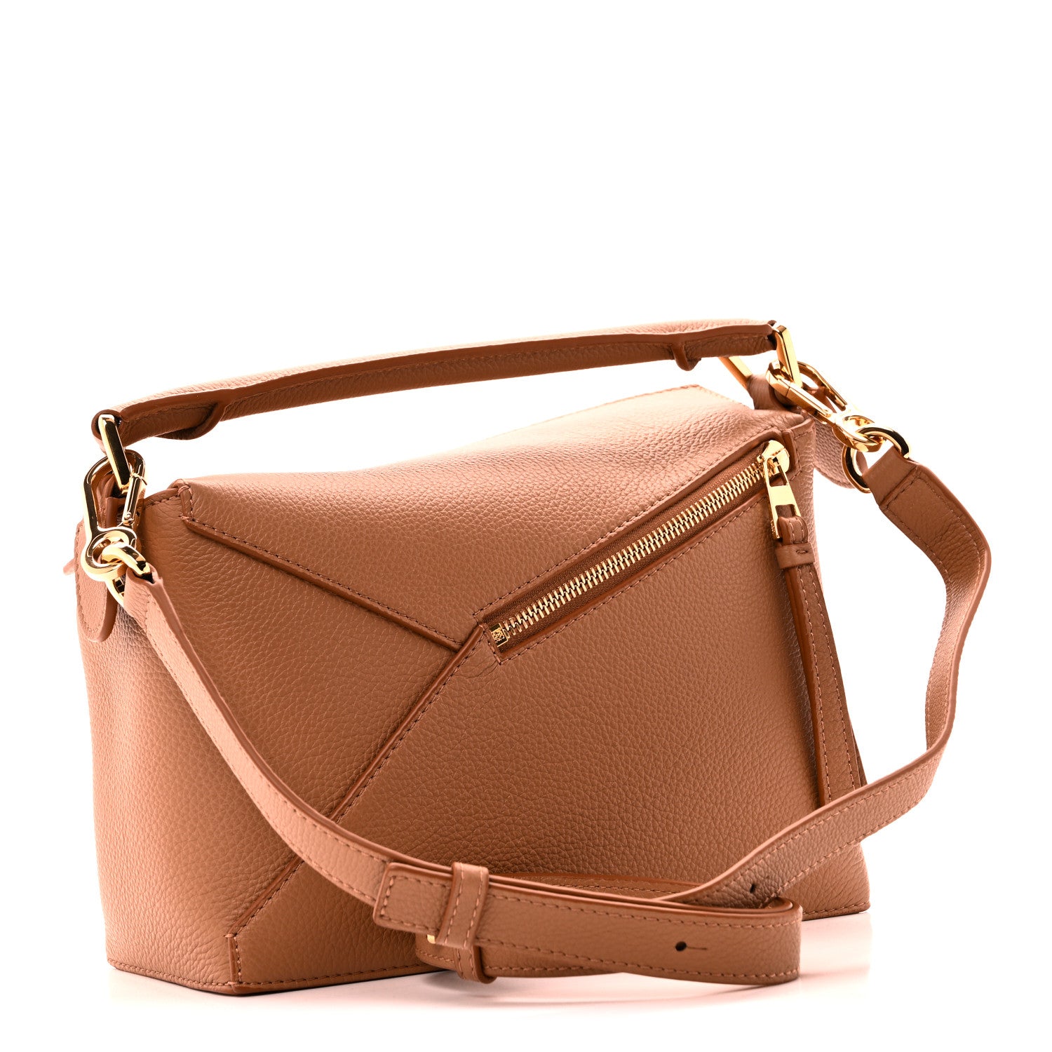 Loewe Grained Calfskin Small Puzzle Bag Toffee 3 of 9
