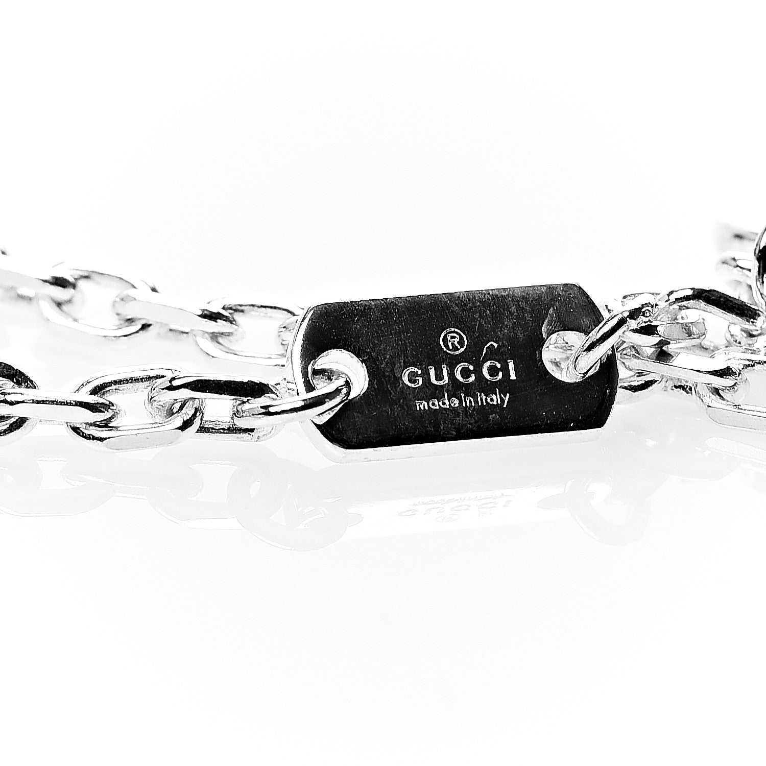 Gucci Sterling Silver Trademark Charm Bracelet 2 of 4