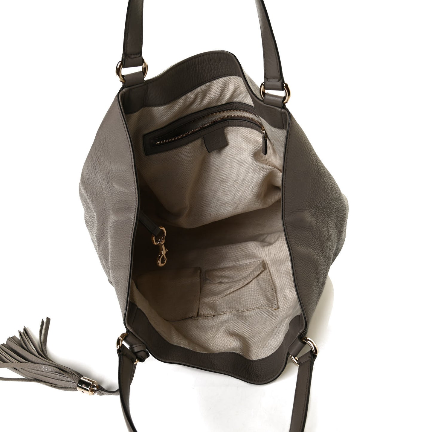 Pebbled Calfskin Medium Soho Shoulder Bag New Fango