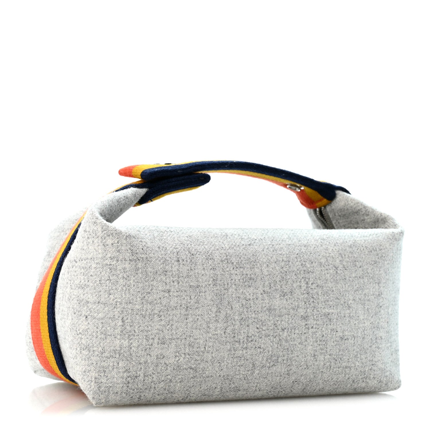 Hermes Canvas Small Bride-A-Brac Pouch Gris Flanelle 3 of 8