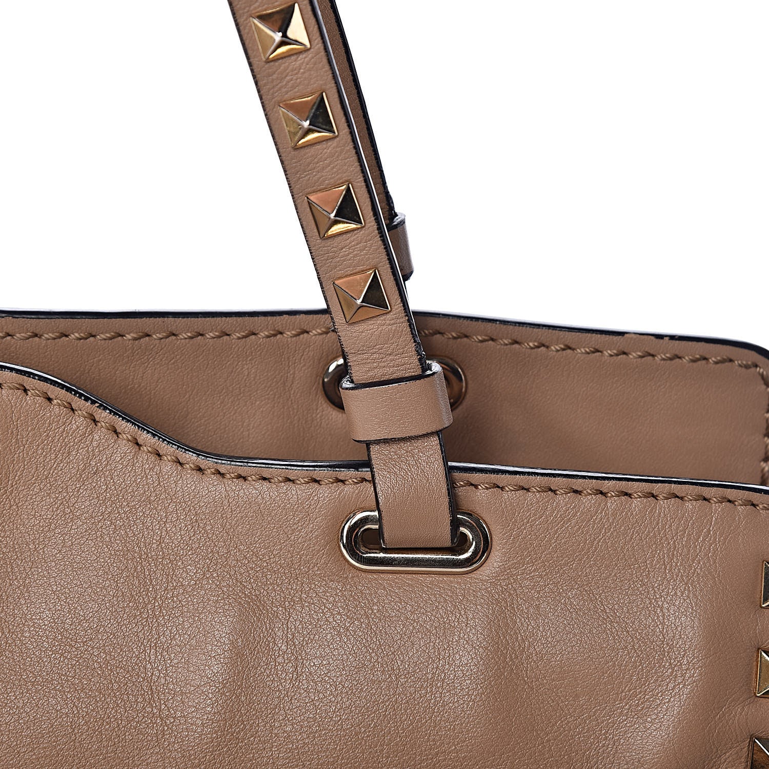 Valentino Garavani Vitello Medium Rockstud Tote Alpaca 12 of 21
