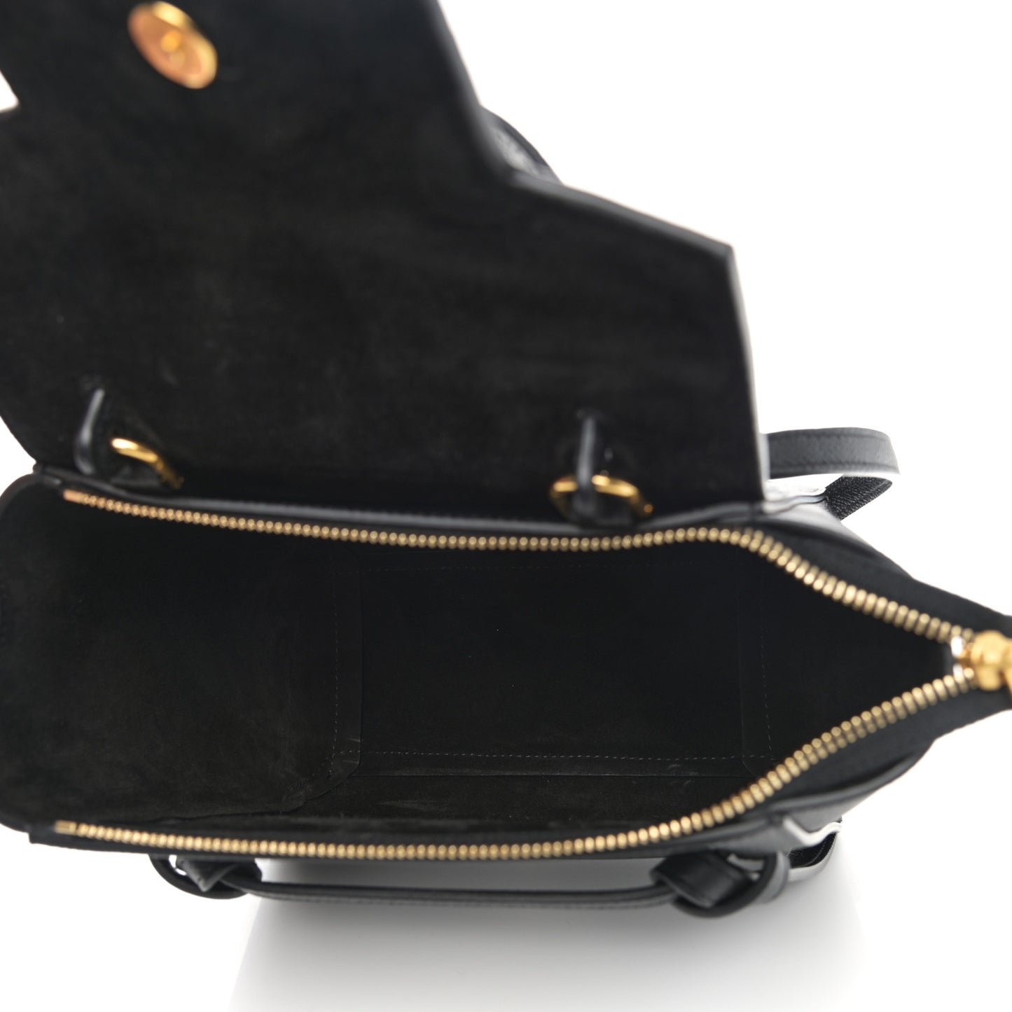Grained Calfskin Nano Belt Bag Black