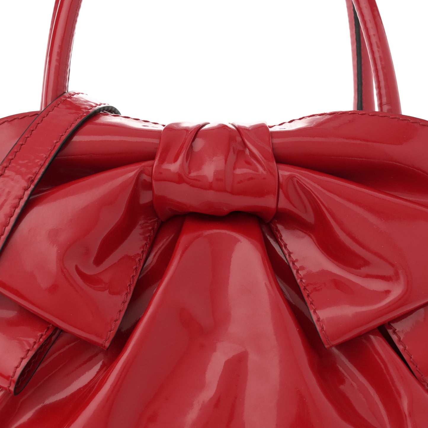 Patent Lacca Bow Dome Red