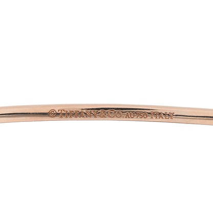 Tiffany 18K Rose Gold Pink Sapphire Metro Bar Cord Bracelet 3 of 3