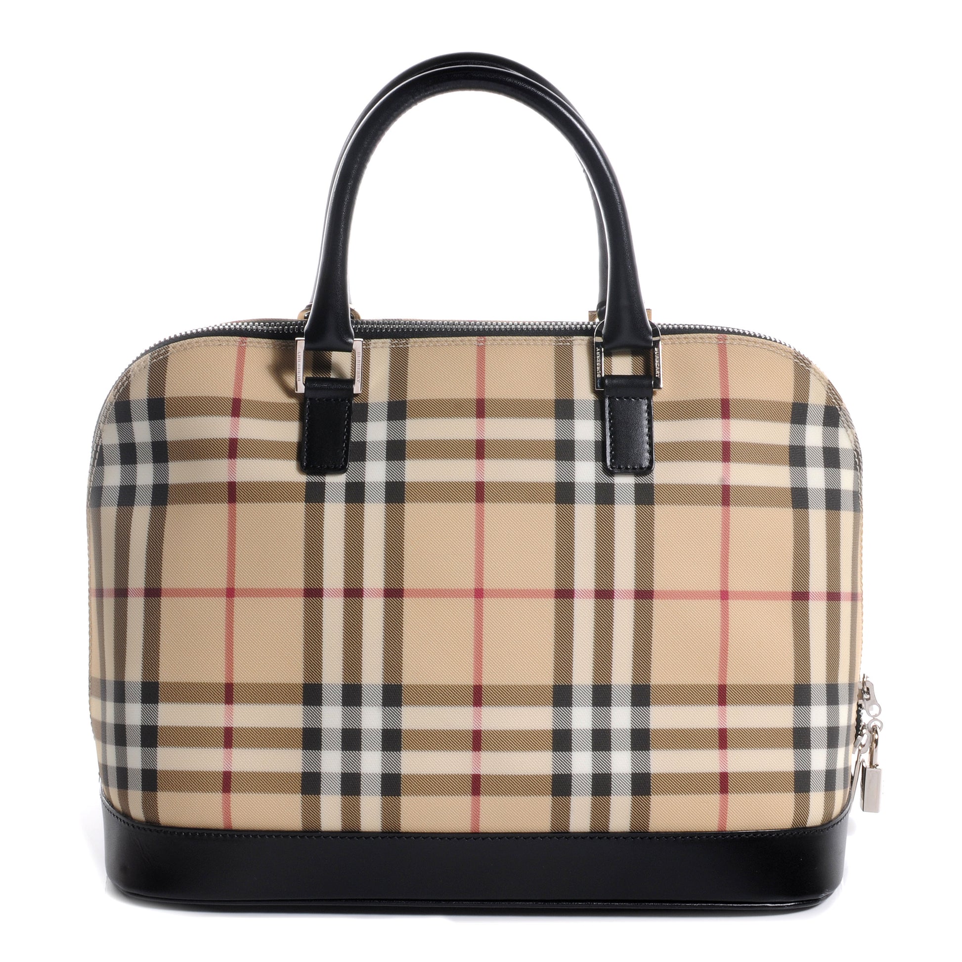 Burberry House Check Large Bowler Tote Black 1 of 11