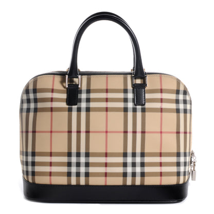 Burberry House Check Large Bowler Tote Black 1 of 11