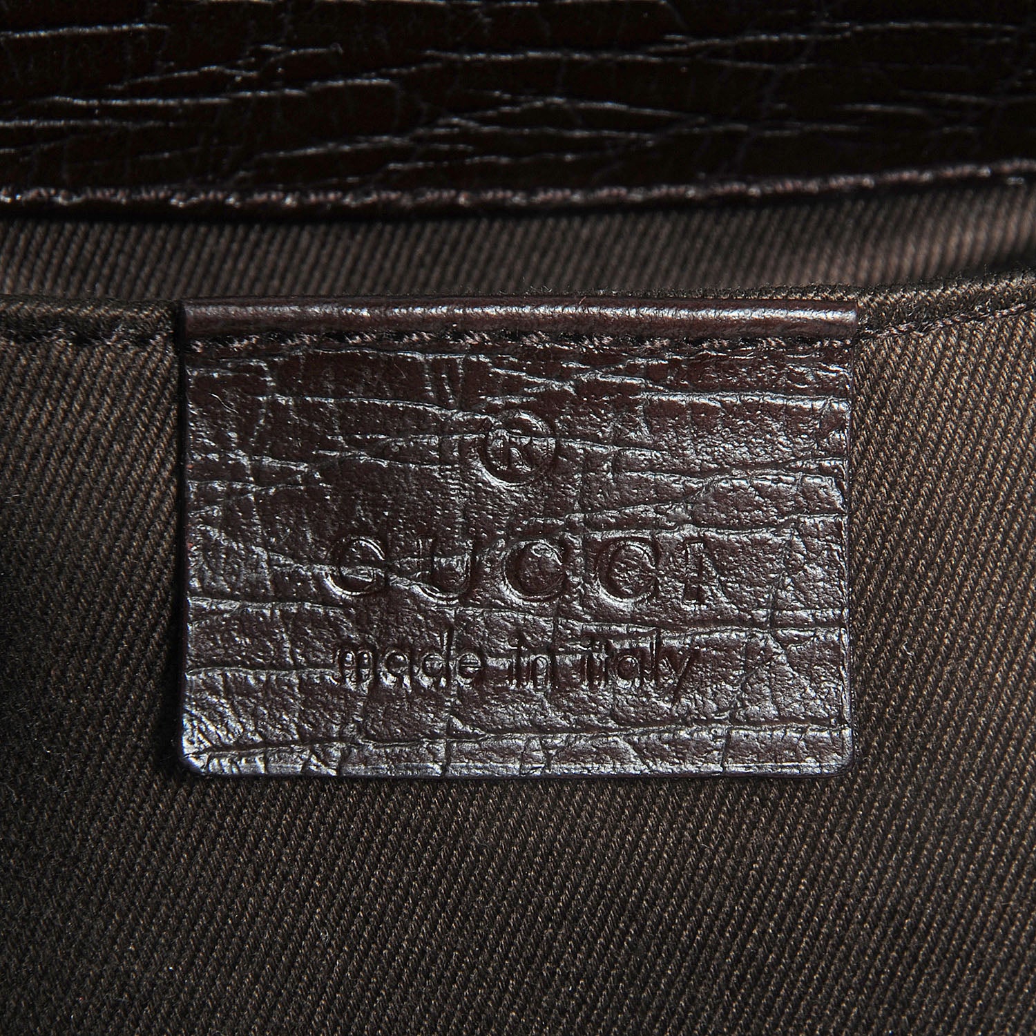 Gucci Monogram Horsebit Clutch Dark Brown 6 of 7
