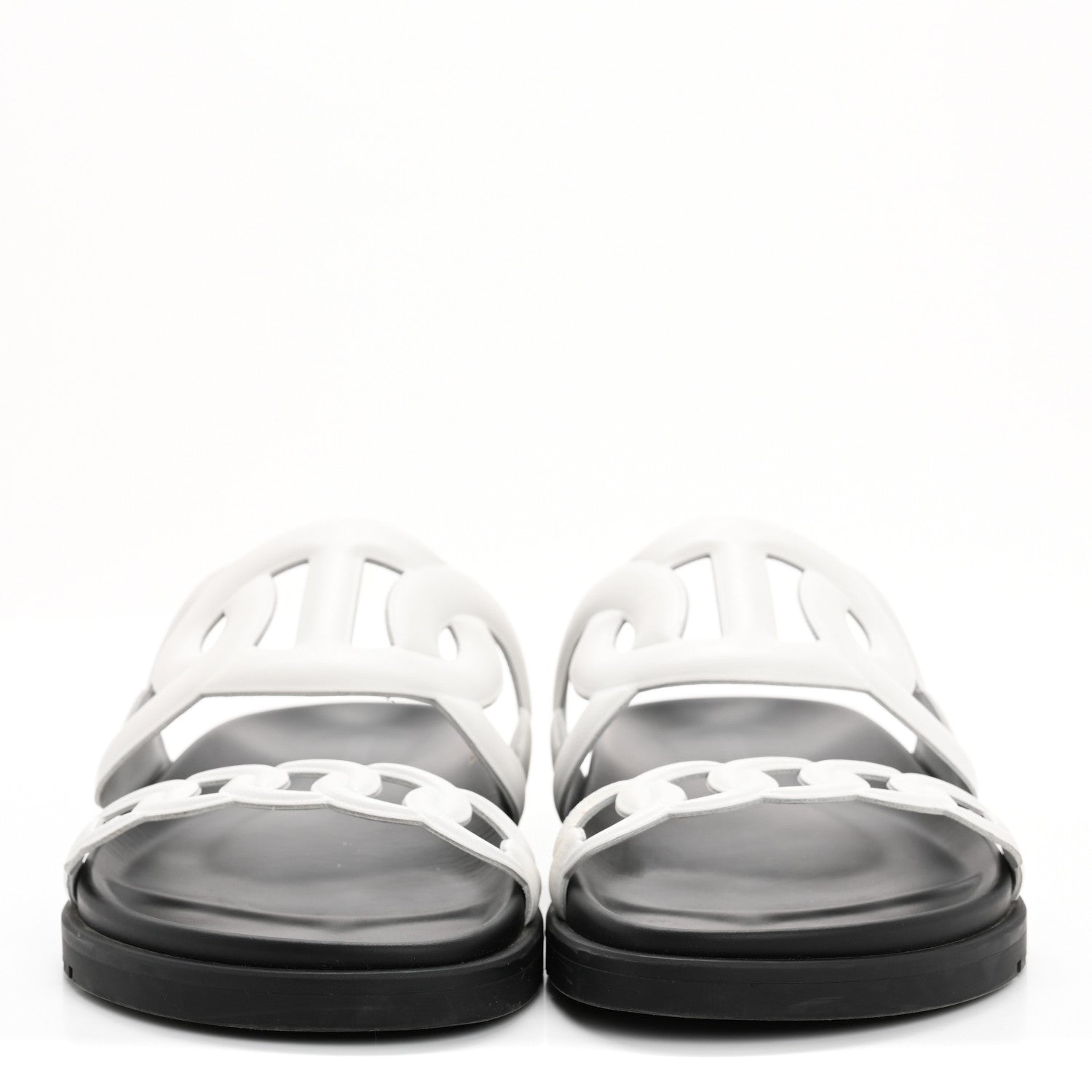 Hermes Nappa Womens Extra Sandals 35.5 White 3 of 11