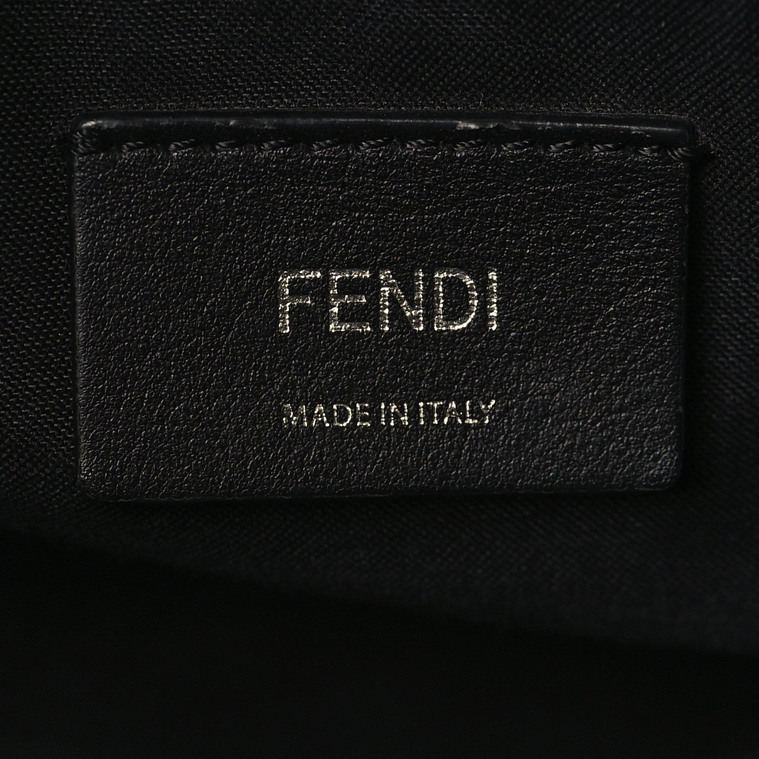 Fendi Vitello King Logo Embossed Medium By The Way Boston Bag Black 6 of 9