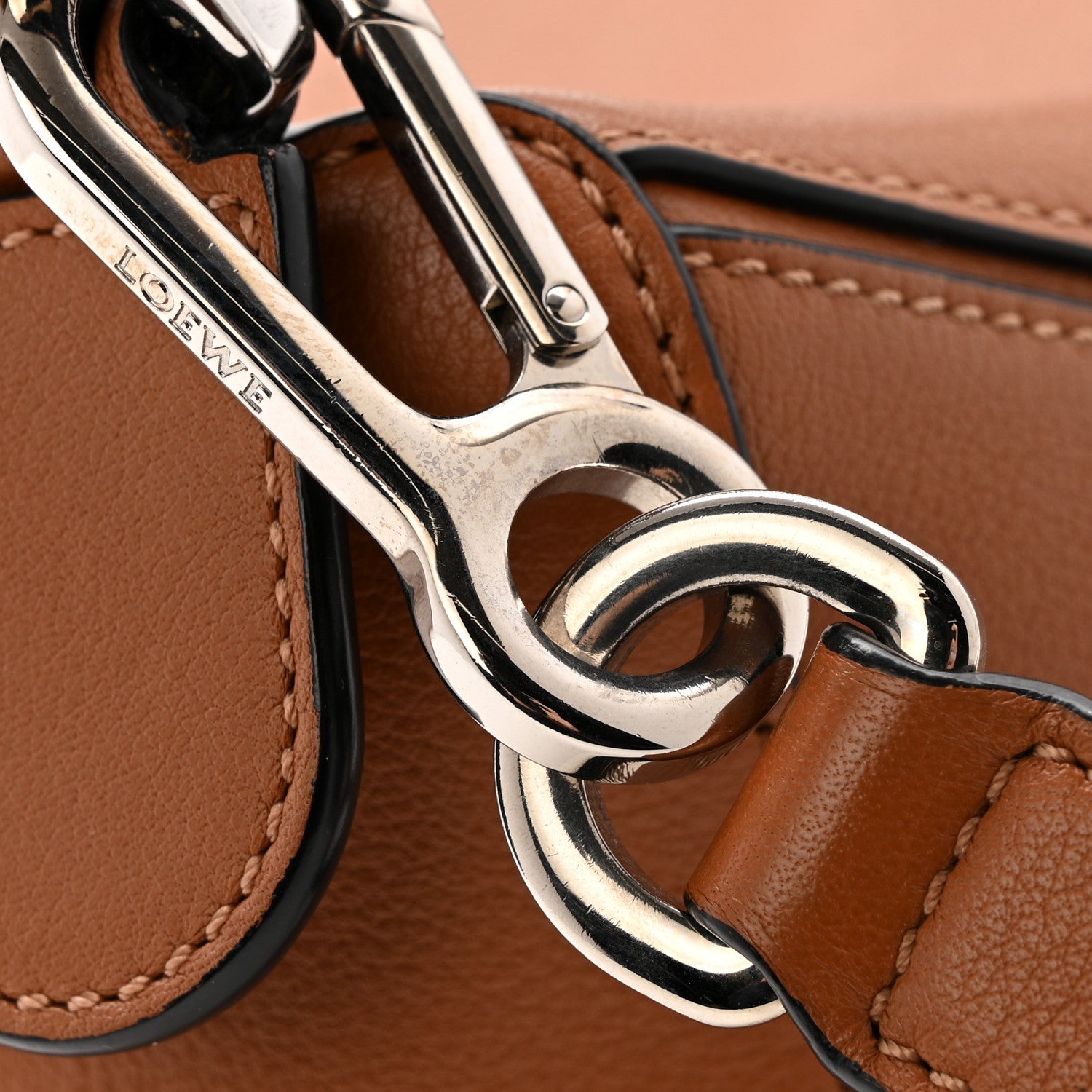 Loewe Calfskin Small Puzzle Bag Tan 12 of 13