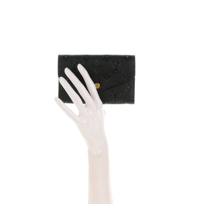 Louis Vuitton Empreinte Compact Curieuse Wallet Black 2 of 8