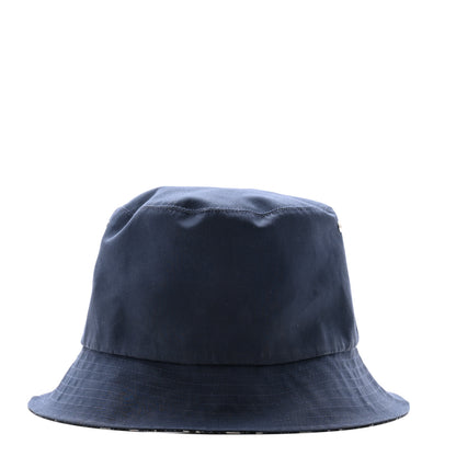 Christian Dior Polyester Cotton Oblique Teddy-D Brim Bucket Hat Blue 2 of 15