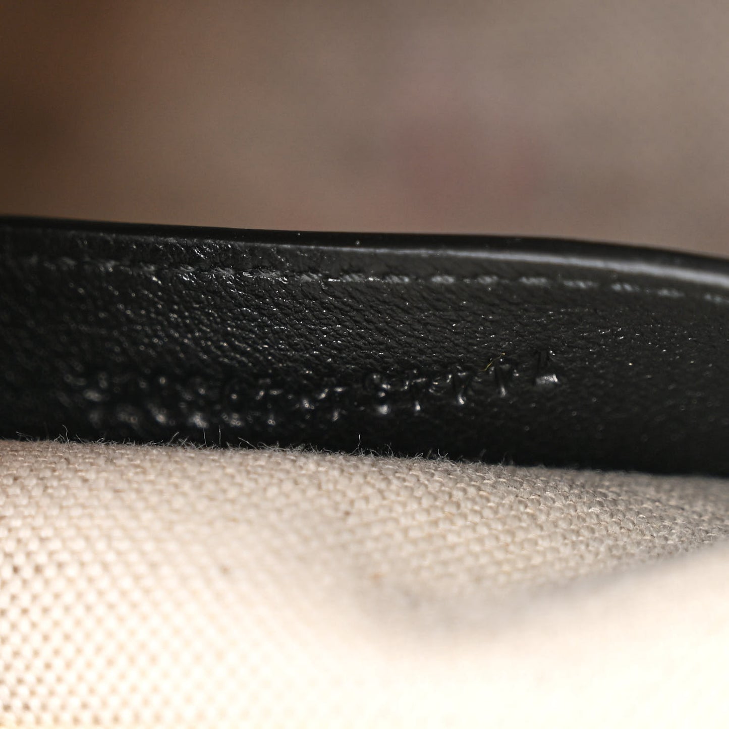 Sakai Be Green Calfskin Diagonal Stitched Blondie Top Handle Bag Black