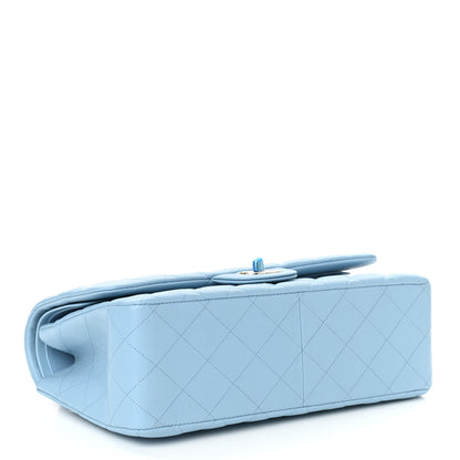 Chanel Caviar Quilted Jumbo Double Flap Light Blue 3 of 9