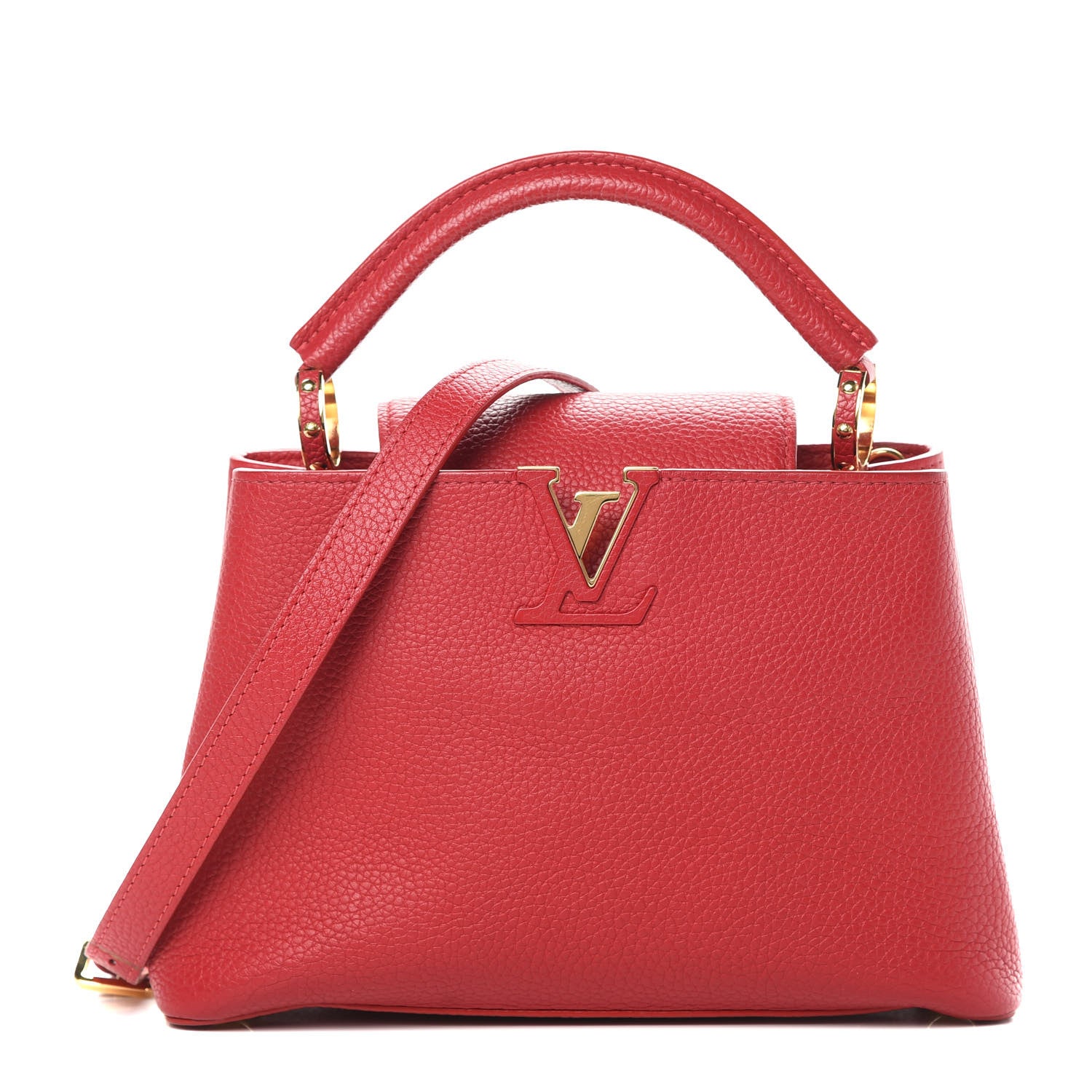Louis Vuitton Taurillon Capucines BB Rubis 1 of 11