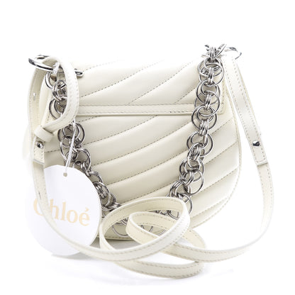 Chloe Calfskin Quilted Mini Drew Bijou Shoulder Bag Natural White 2 of 9
