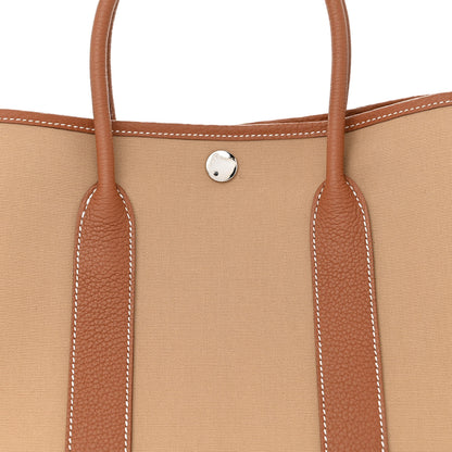 Hermes Twill D Negonda Garden Party 30 TPM Tote Trench Gold 8 of 10