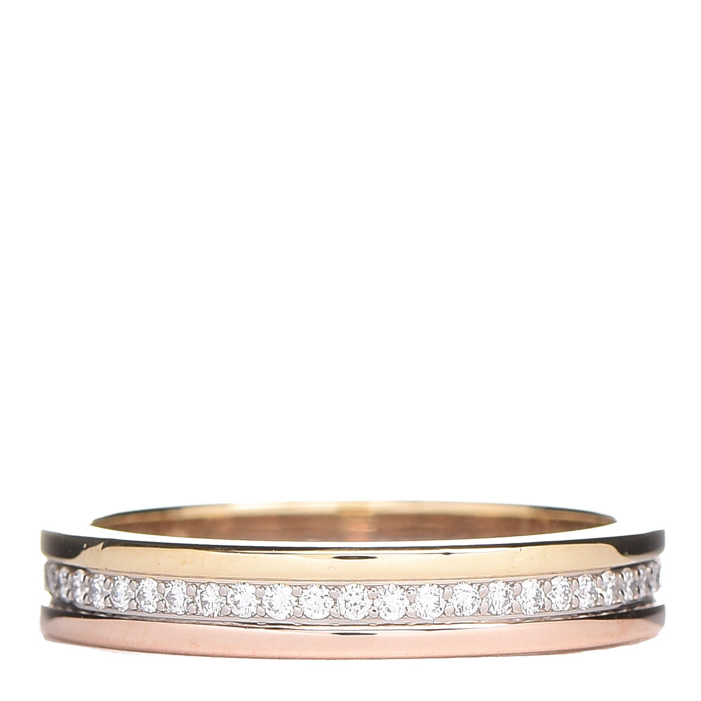 18K White Yellow Pink Gold Diamond 3.5mm Vendome Louis Cartier Wedding Band Ring 51 5.75