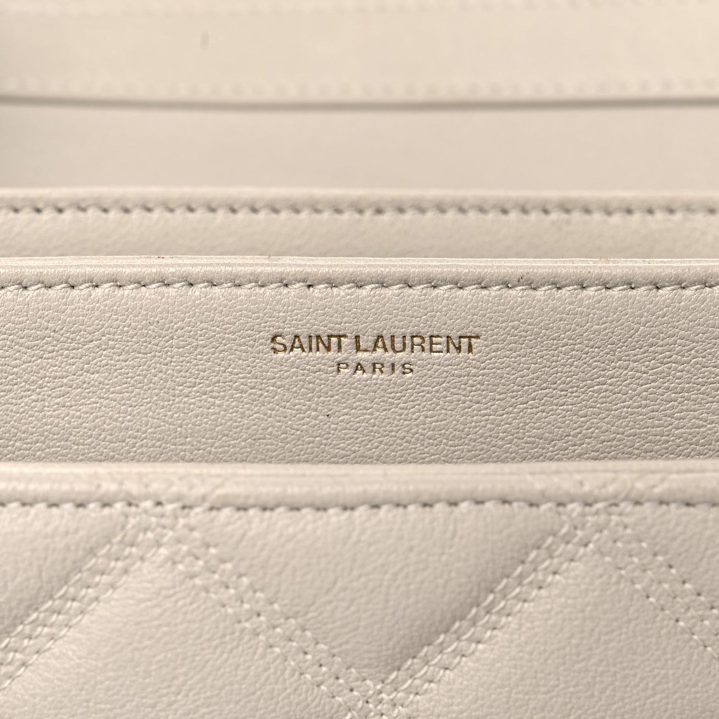 Lambskin Quilted Small Becky Chain Bag Blanc Vintage