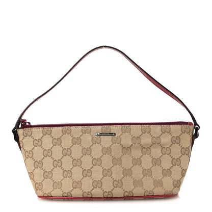 Gucci Monogram Boat Pochette Dark Pink 1 of 12