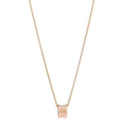 Bulgari 18K Rose Gold B.Zero1 Pendant Necklace 1 of 5