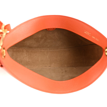 Loewe Satin Calfskin Jacquard Luna Bag Orange 4 of 8