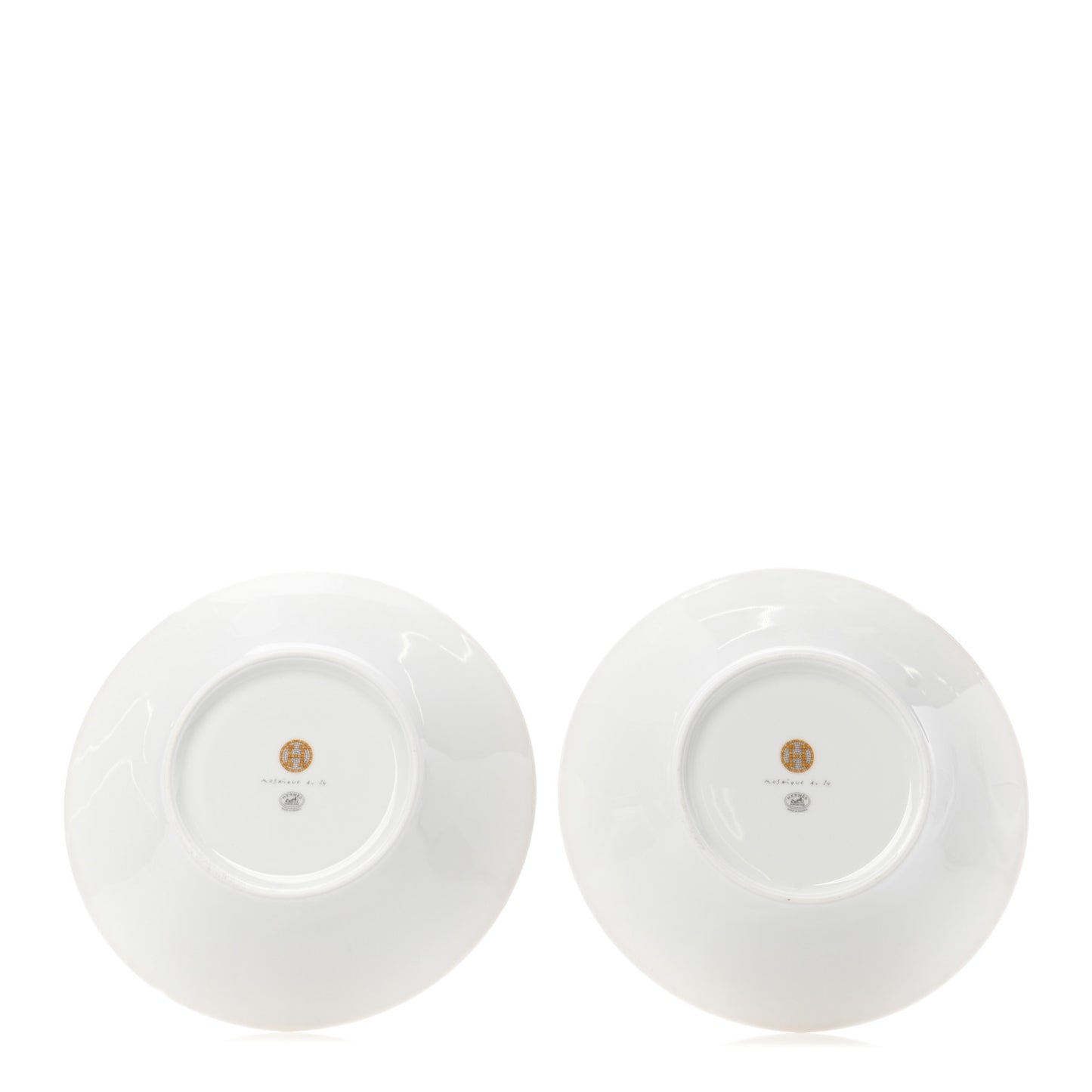 Porcelain Mosaique Au 24 Gold Breakfast Cup And Saucer Set Of 2