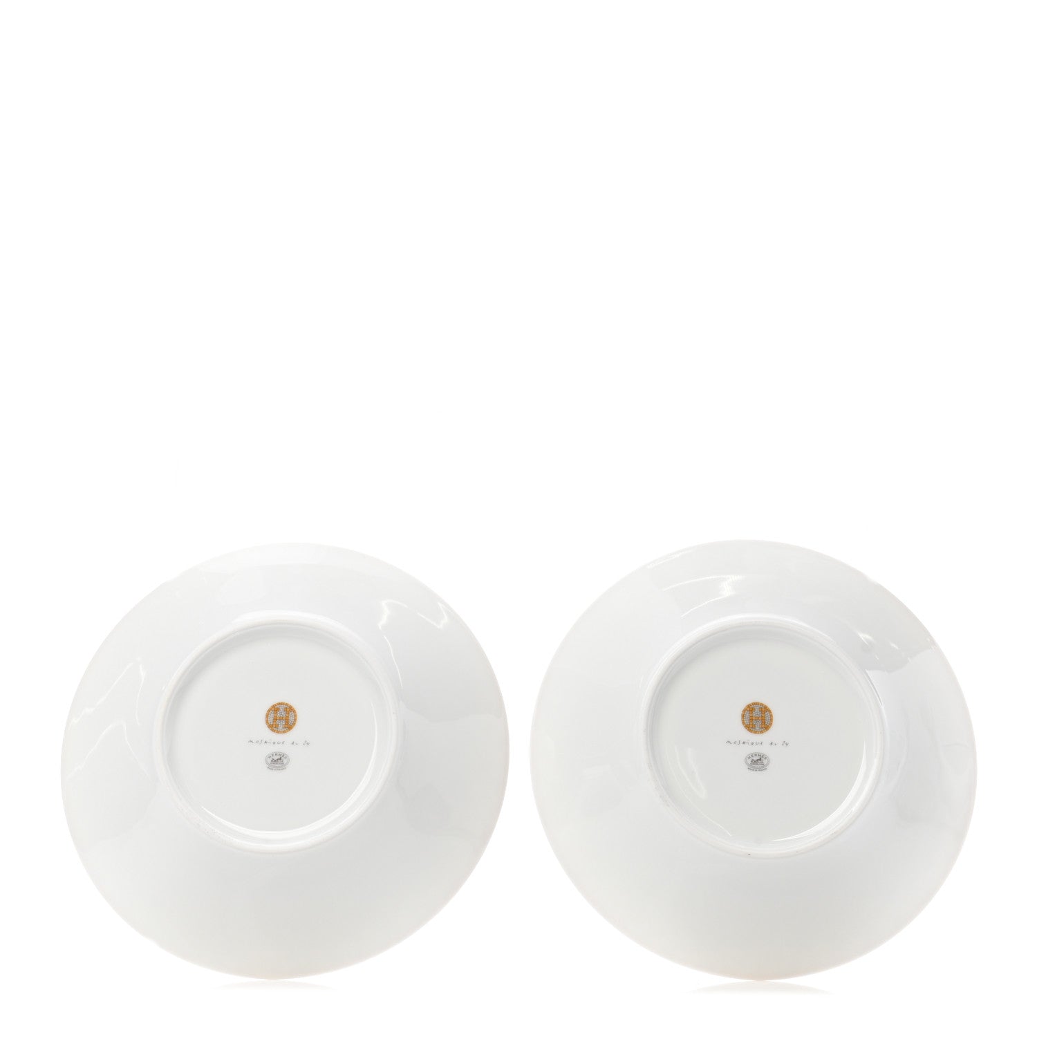 Hermes Porcelain Mosaique Au 24 Gold Breakfast Cup And Saucer Set Of 2 7 of 10
