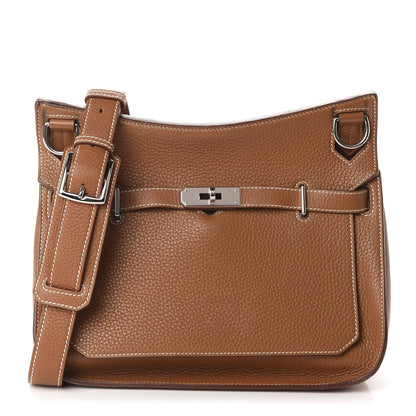 Hermes Taurillon Clemence Jypsiere 28 Gold 1 of 13