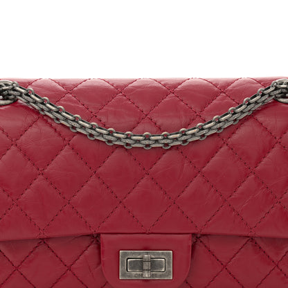 Chanel Aged Calfskin Quilted 2.55 Reissue 225 Flap Red 8 of 10