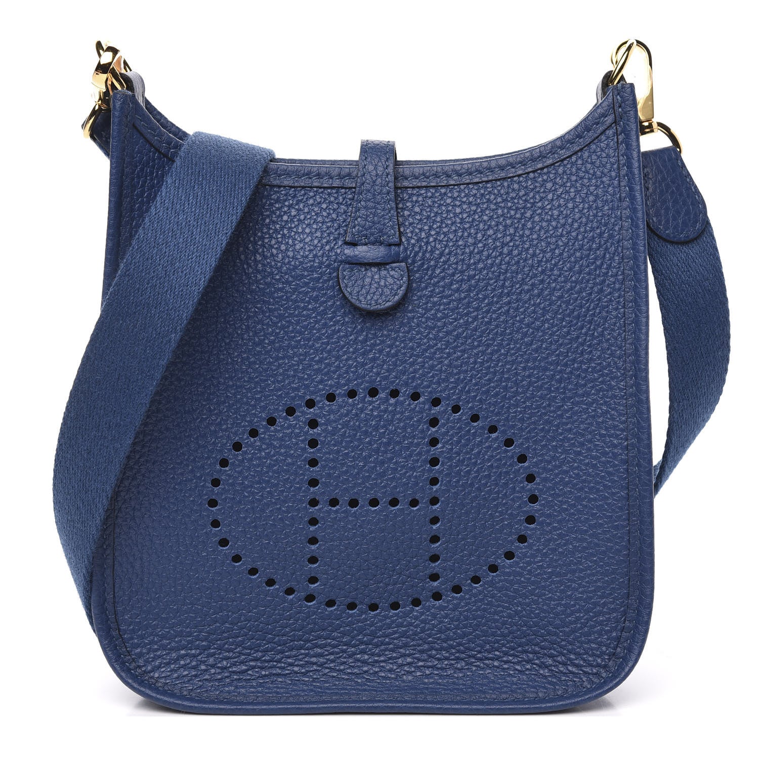Hermes Taurillon Clemence Evelyne TPM Deep Blue 1 of 9