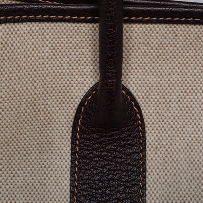 Hermes Buffle Skipper Toile Garden Party 36 MM Tote Marron Fonce 8 of 17