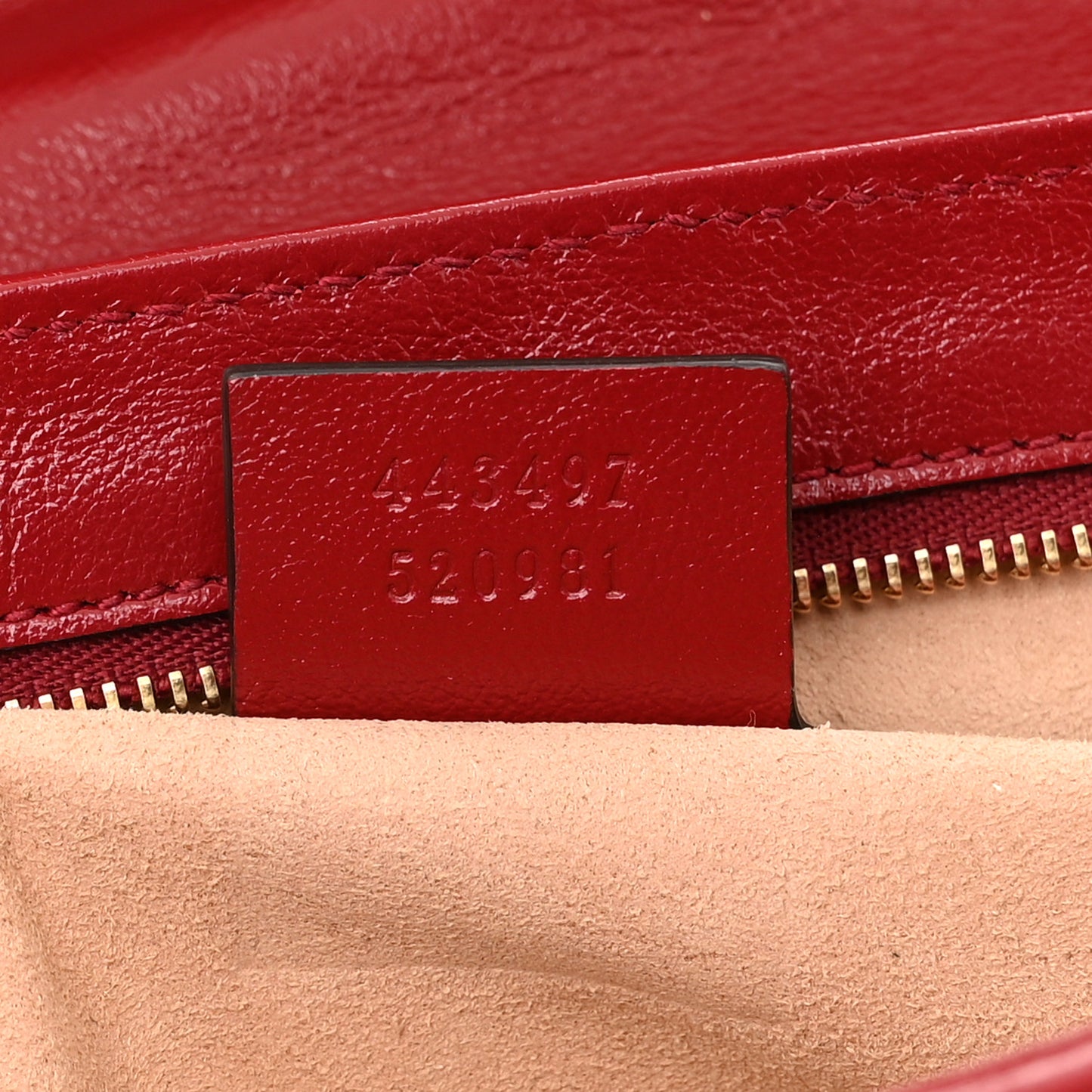 Monogram Azalea Calfskin Matelasse Diagonal Small GG Marmont Shoulder Bag Beige Ebony New Cherry Red