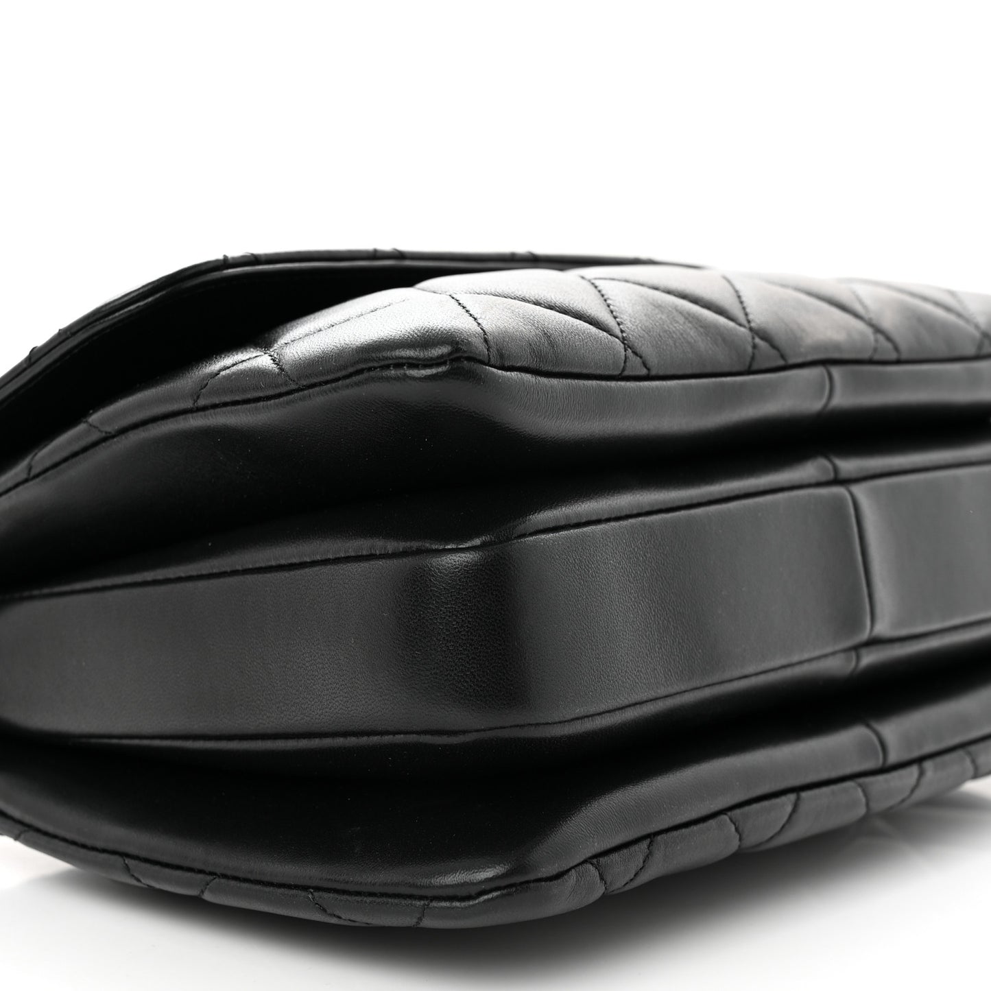 Lambskin Quilted Small Trendy CC Dual Handle Flap Bag Black