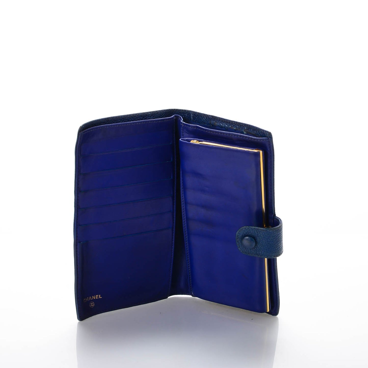 Caviar CC Wallet Clutch Blue