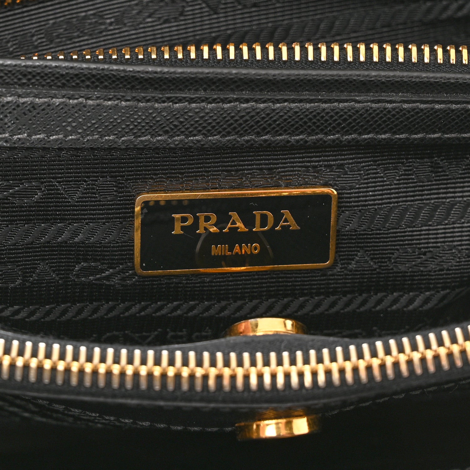 Prada Saffiano Lux Medium Tote Black 6 of 9