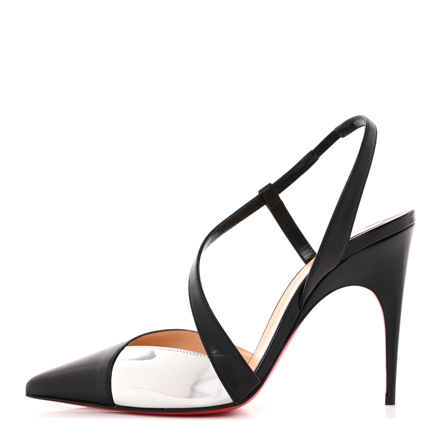 Nappa Platina 100 Pumps 38.5 Black Silver