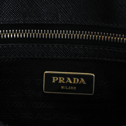 Prada Saffiano Lux Large Top Handle Open Tote Nero Black 6 of 6