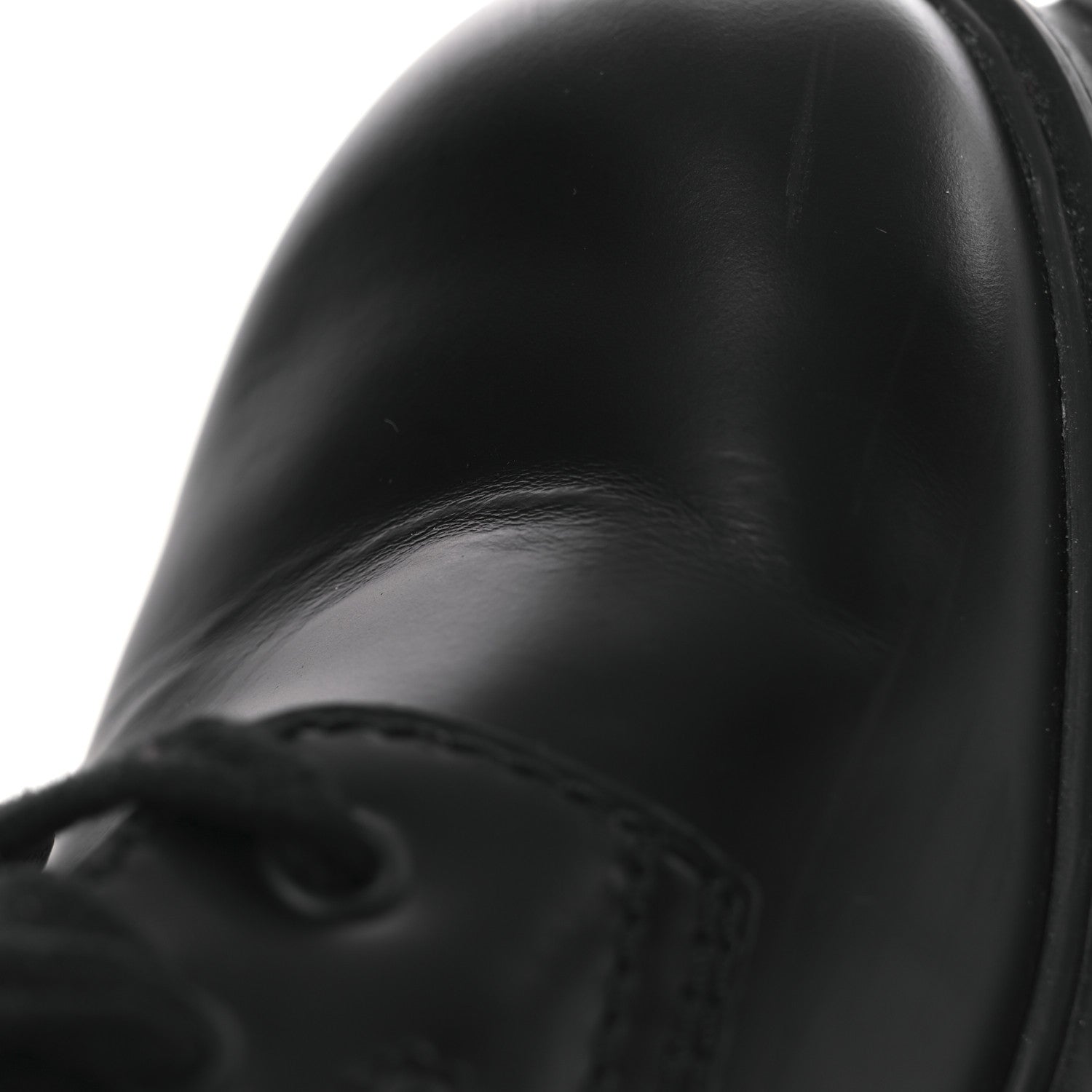 Prada Spazzolato Rois Nylon Metal Triangle Logo Mens Monolith Pouch Pocket 55mm Boots 7.5 Black 12 of 13