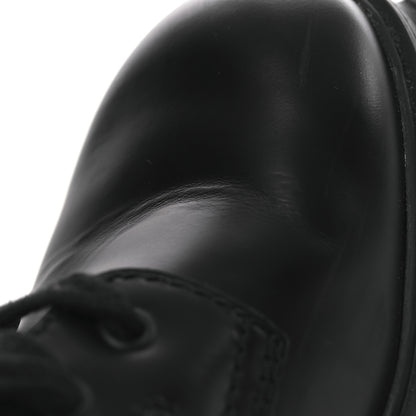 Prada Spazzolato Rois Nylon Metal Triangle Logo Mens Monolith Pouch Pocket 55mm Boots 7.5 Black 12 of 13