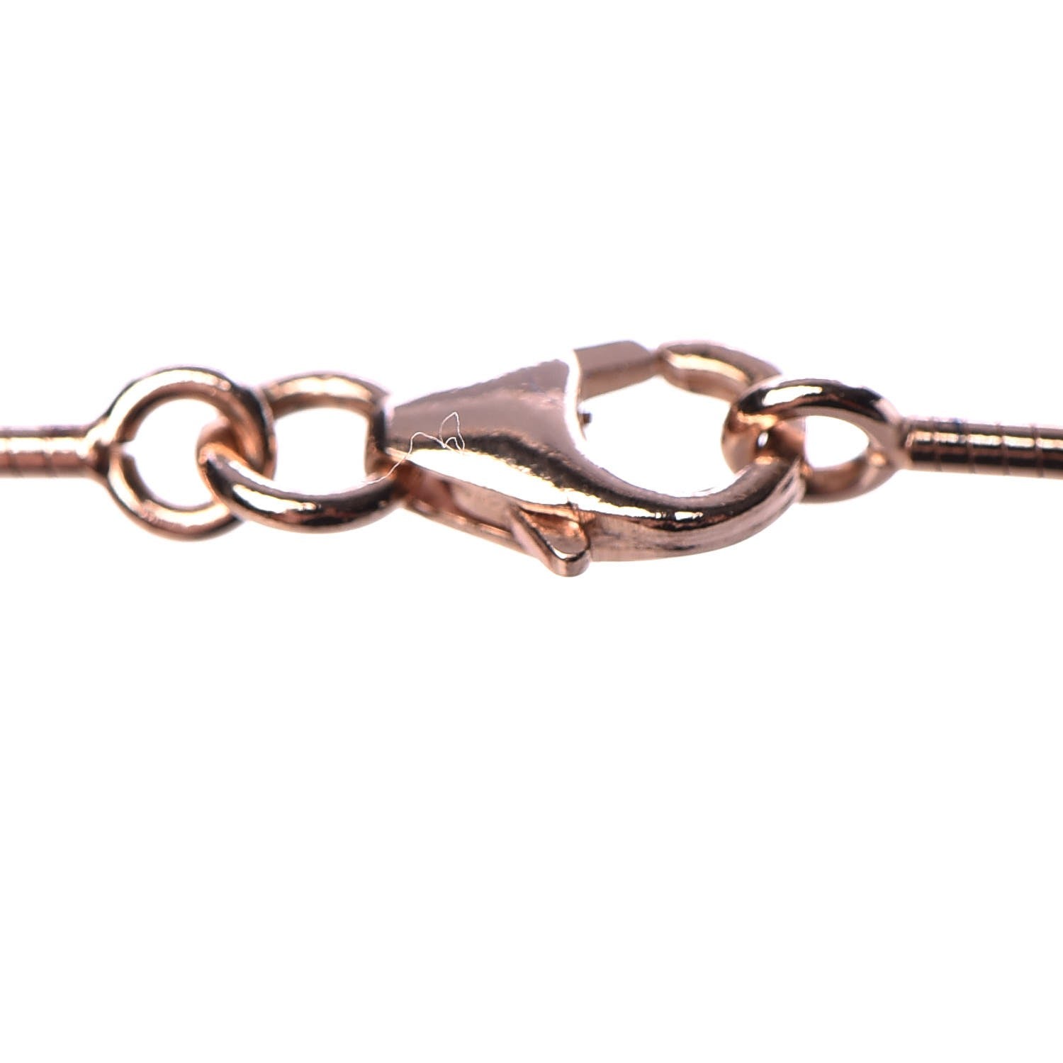 Hermes Rose Gold Lacquered Cage d'H Necklace White 6 of 7