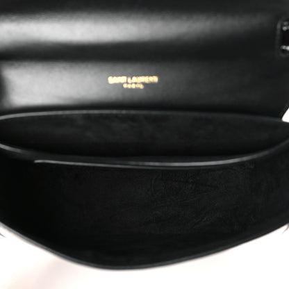 Saint Laurent Patent Calfskin Classic Monogram Small Kaia Satchel Black 5 of 8