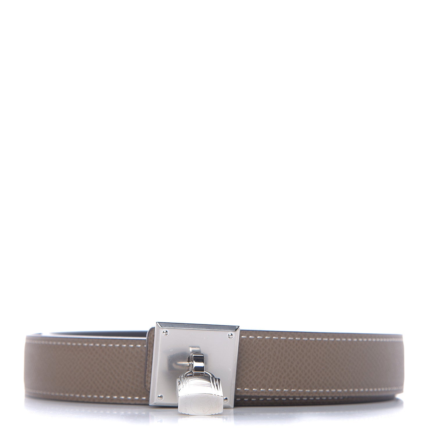 Hermes Epsom Swift 24mm Tresor Belt 90 Etoupe Black 1 of 7