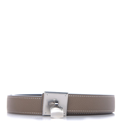 Hermes Epsom Swift 24mm Tresor Belt 90 Etoupe Black 1 of 7
