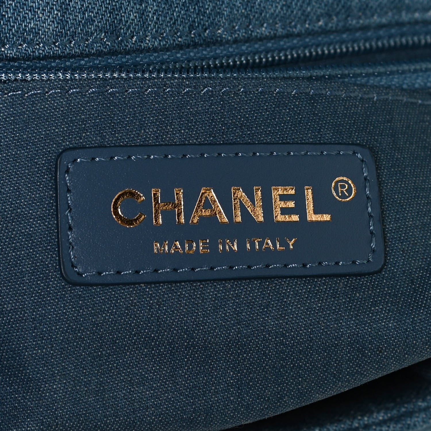 Chanel Denim Quilted Mini Pearl Crush Rectangular Flap Blue 6 of 12