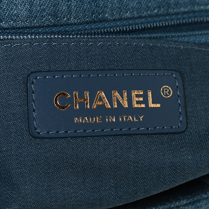 Chanel Denim Quilted Mini Pearl Crush Rectangular Flap Blue 6 of 12