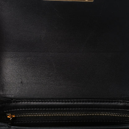 Celine Shiny Calfskin Small Triomphe Black 13 of 15