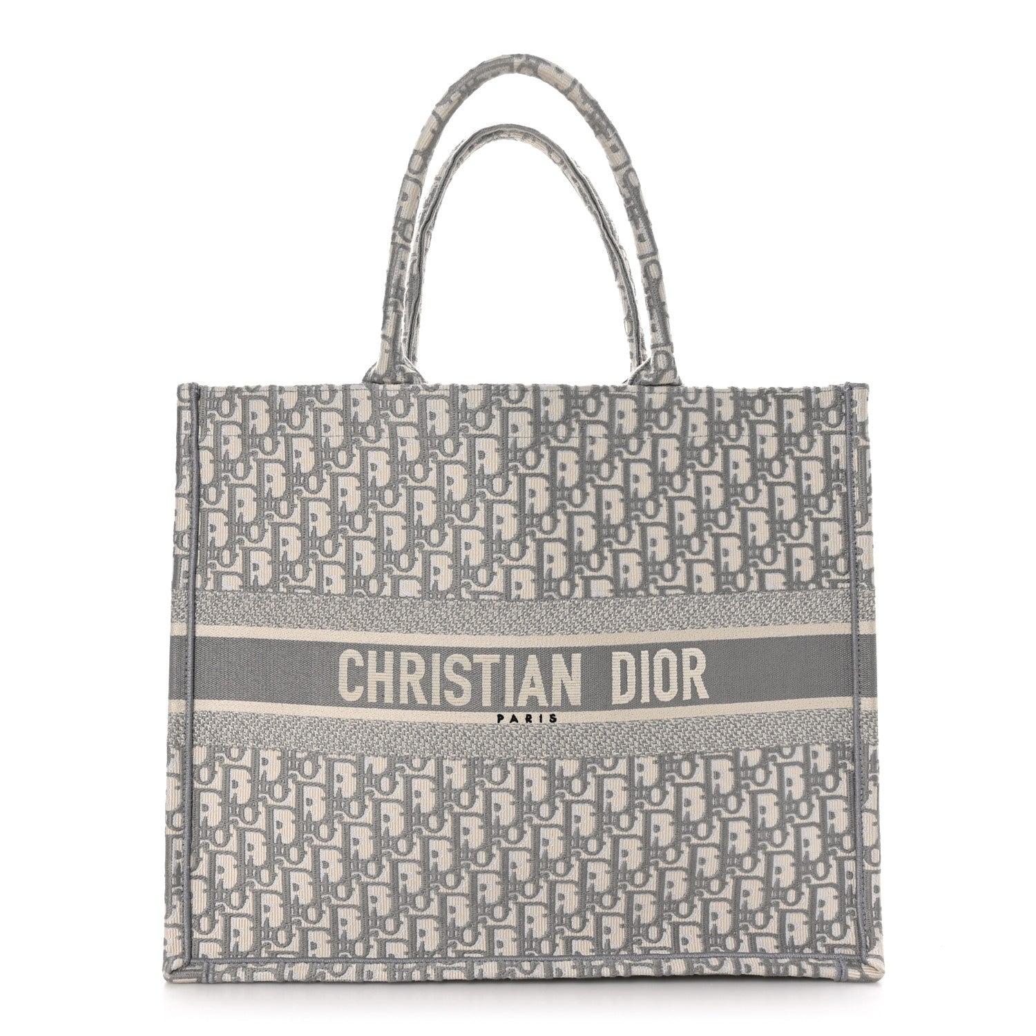 Christian Dior Oblique Large Book Tote Grey 1 of 10