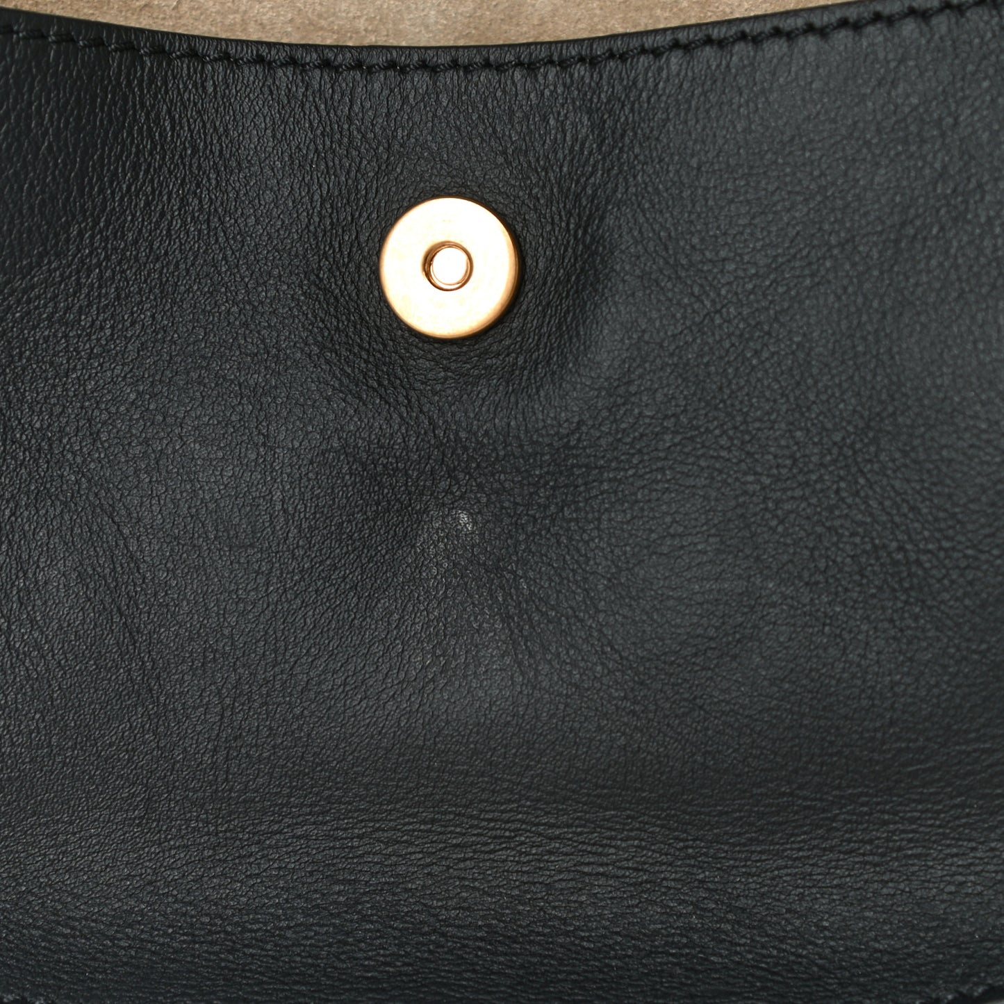 Suede Smooth Calfskin Mini Kurtis Shoulder Bag Classic Black
