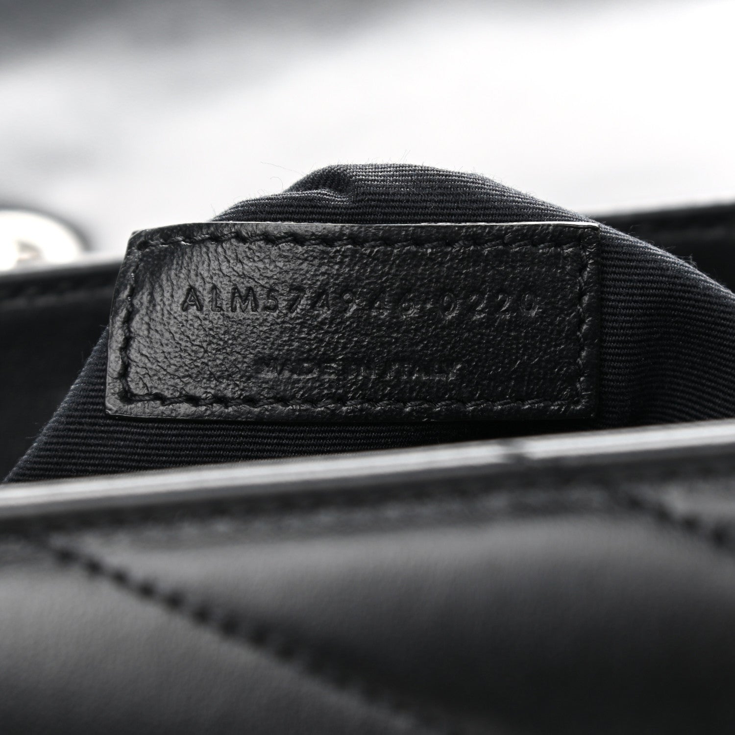 Saint Laurent Calfskin Y Quilted Monogram Medium Loulou Chain Satchel Black 8 of 11